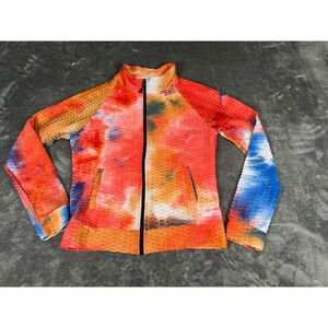 SY Fashion Multicolor Basket Weave Textured Jacket Size M